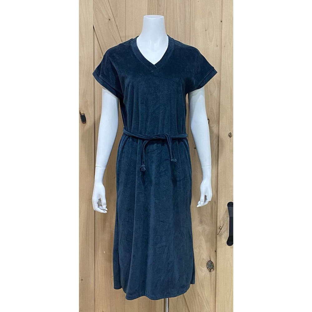 Green Velour Dress with Belt
